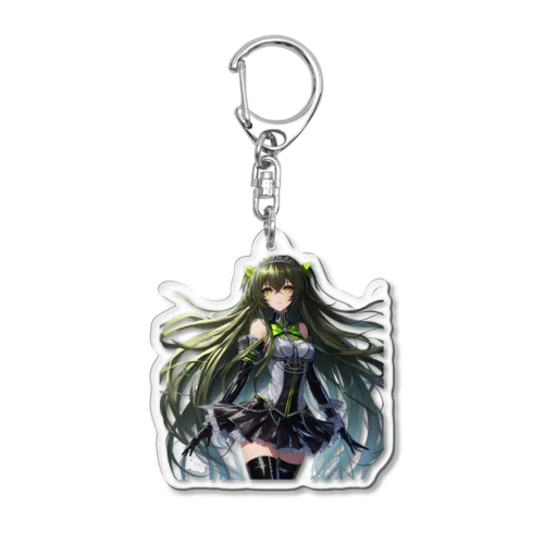 碧髪の少女『智香』 Acrylic Key Chain