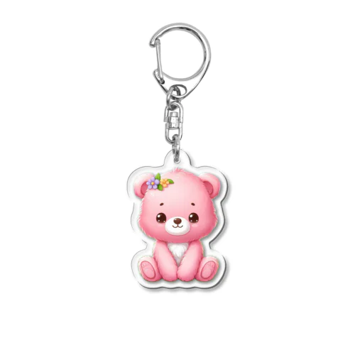 ぴんくま Acrylic Key Chain