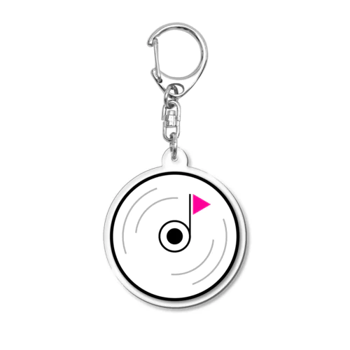 音符CD(ピンク) Acrylic Key Chain