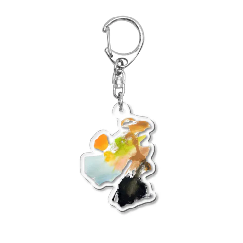 太陽とサカナと、わたしの影 Acrylic Key Chain