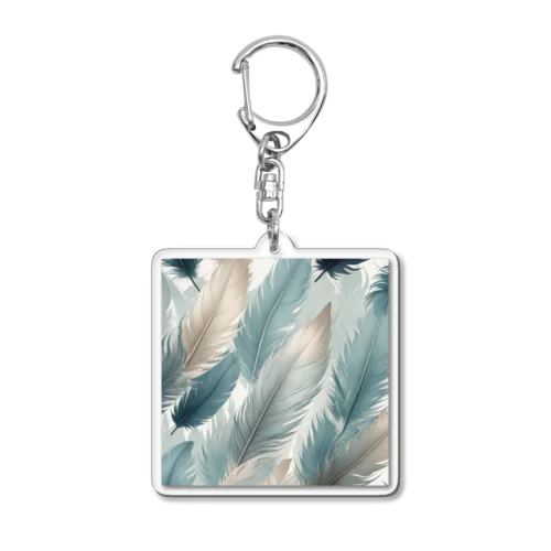 美しい羽のイラスト Acrylic Key Chain
