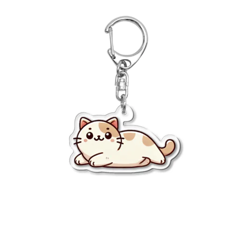 なんかだるそうな猫 Acrylic Key Chain