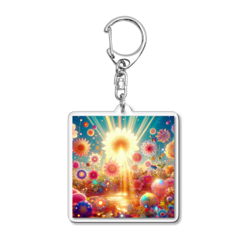 希望の輝く花（shining flower of hope ） Acrylic Key Chain