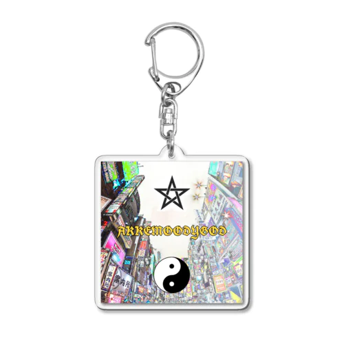 Name Logo (Tokyo city) Acrylic Key Chain