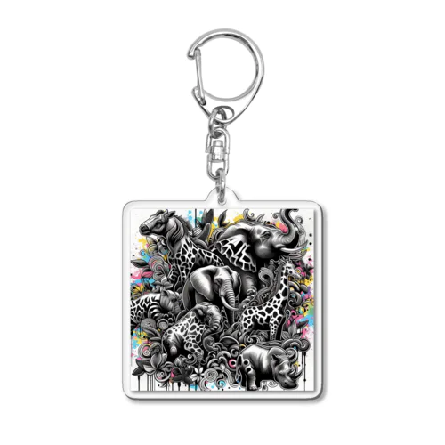 動物園 Acrylic Key Chain