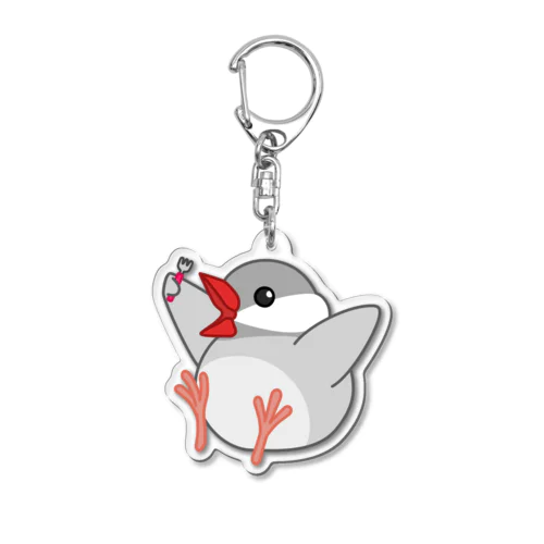 【シルバー】ハッピーランチタイム！ Acrylic Key Chain