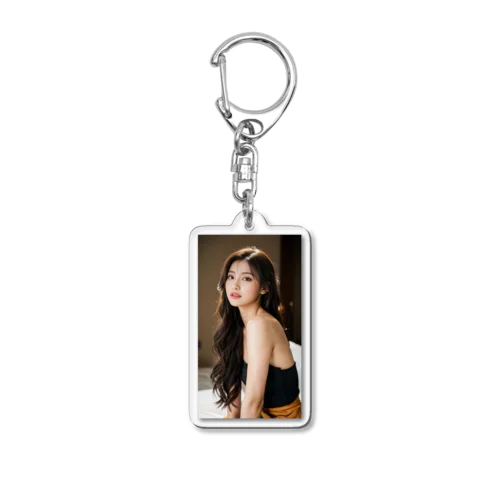 AI美女17 Acrylic Key Chain