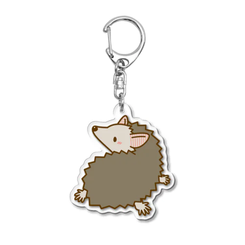 ふりむきヒメハリさん(黒) Acrylic Key Chain