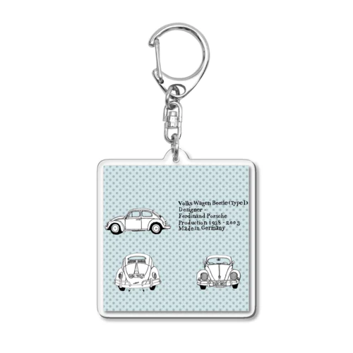 VW ビートル TYPE1 Acrylic Key Chain