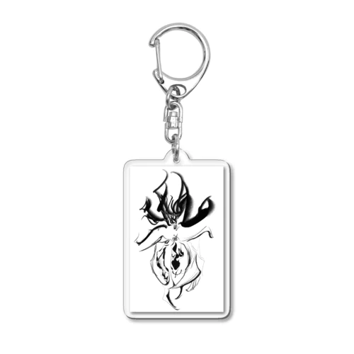 天使と悪魔 Acrylic Key Chain