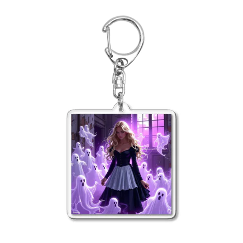 霊を縛り付ける少女 Acrylic Key Chain