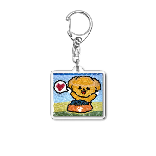 ゆみこちゃんのわんこ(テクノプロ) Acrylic Key Chain