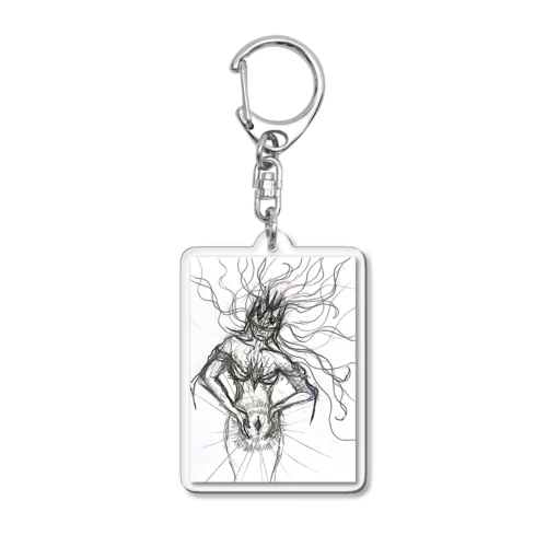 Power Acrylic Key Chain