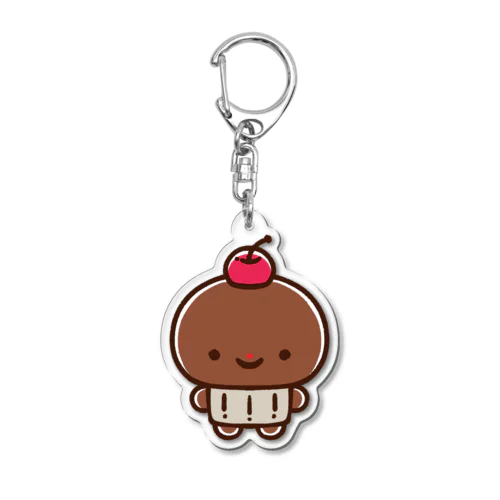 チョコカップケーキくん Acrylic Key Chain