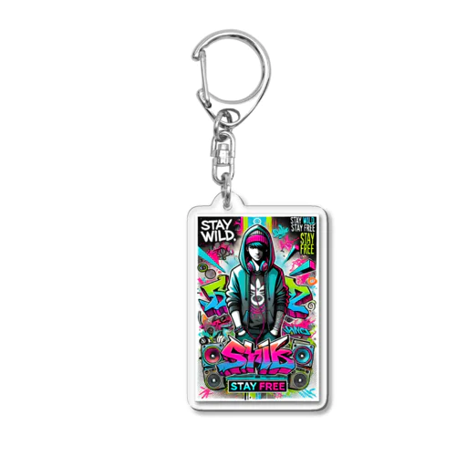 グラフィティアート Acrylic Key Chain