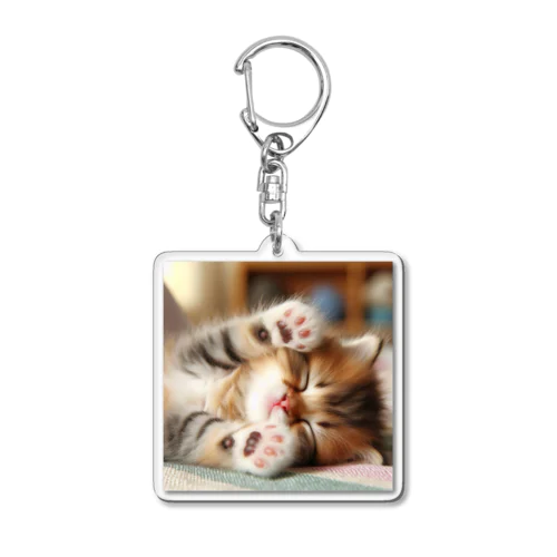 ふわふわ子猫 Acrylic Key Chain