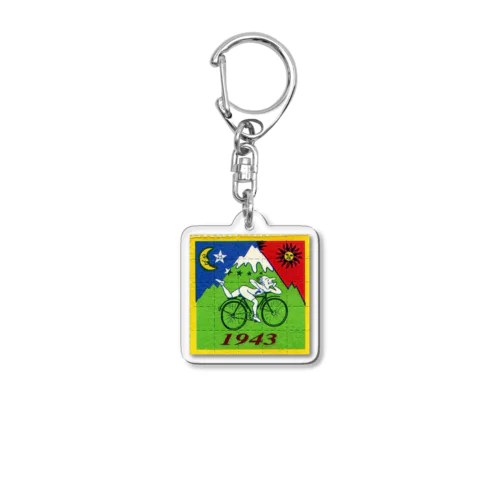 ホフマン🔵🌜⭐︎🚴‍♂️🟢🗻🌞🔴 Acrylic Key Chain