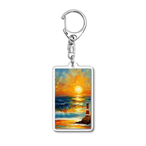 光の道しるべ Acrylic Key Chain