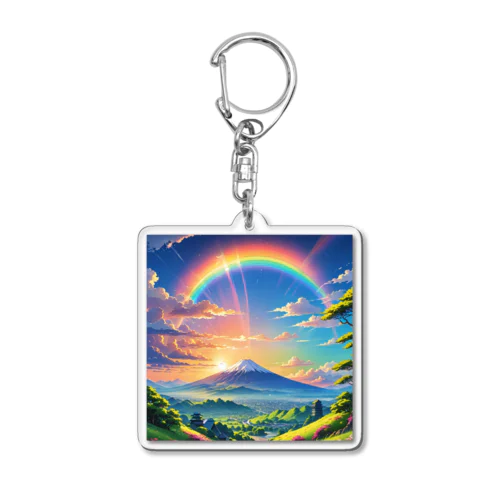 富士山の虹の架け橋パート10 Acrylic Key Chain