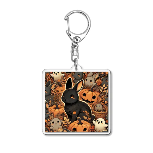 待ちきれない うさぴ Acrylic Key Chain