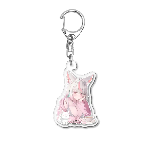 登録者1000人記念配信用グッズ【あられ先生】 Acrylic Key Chain