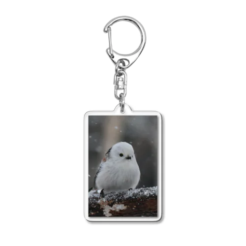 【断トツ人気】北海道のシマエナガ Acrylic Key Chain