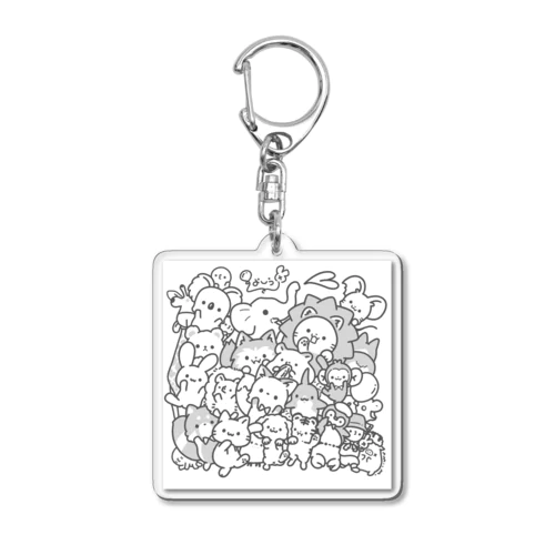 アニマル全員集合 Acrylic Key Chain