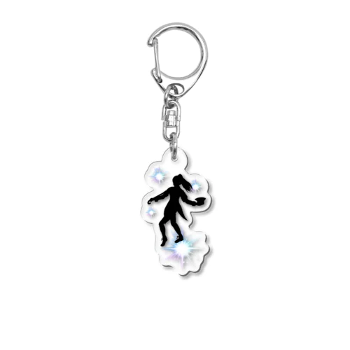 完全シルエット ジャズダンサー キラメキ Acrylic Key Chain