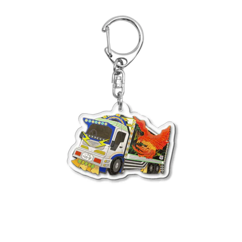 【バック・トゥ・ザ・うんちゃん】デコリアン Acrylic Key Chain