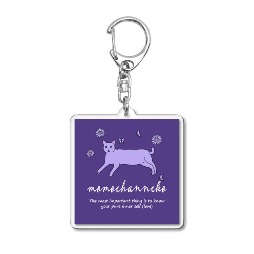 momochanneko Acrylic Key Chain