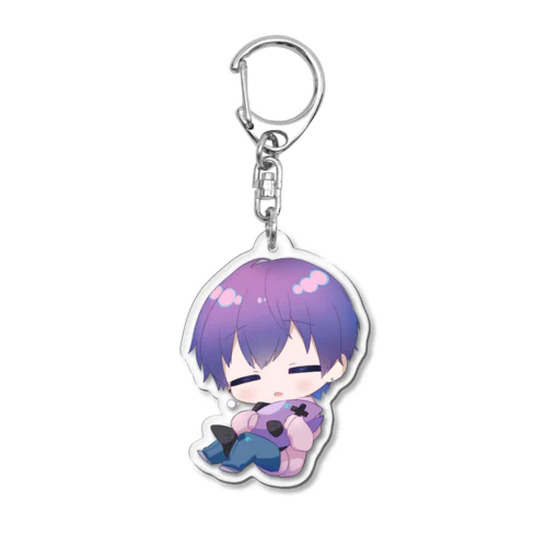 ぐるくん。デフォルメイラスト(睡眠) Acrylic Key Chain