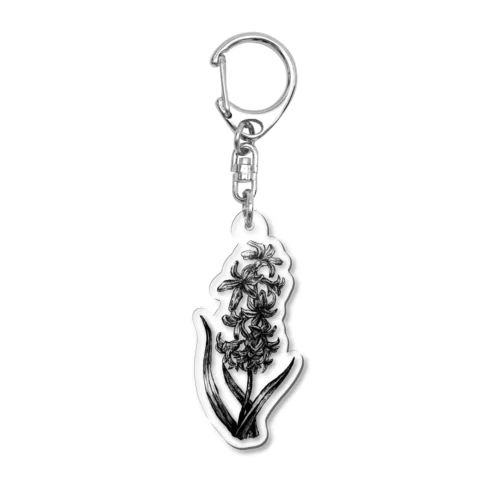 hyacinth(黒) Acrylic Key Chain