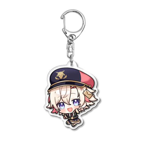 御便にゃぎSDイラスト/A(帽子ありver.) Acrylic Key Chain