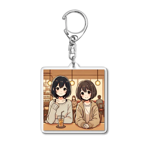 芷蘭藍花（Tsí-lân Lâm-hue） Acrylic Key Chain