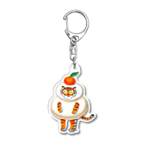 鏡餅のコスプレ（トラちゃん） Acrylic Key Chain