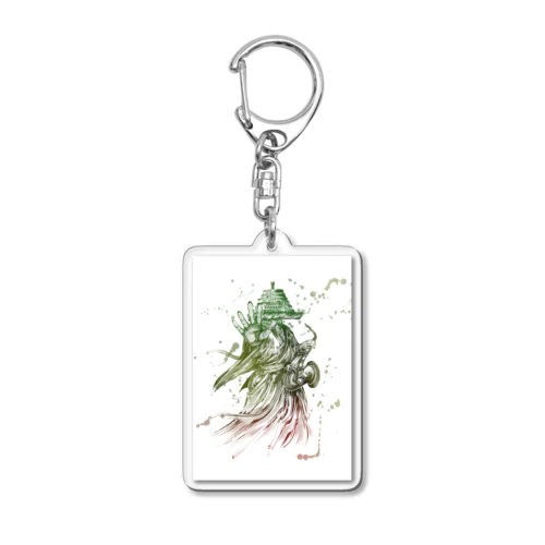 サックス侍「見得 -color-」series Acrylic Key Chain