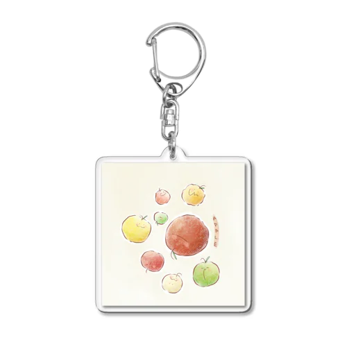 まんまるりんご Acrylic Key Chain