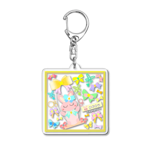 みとまるずfantasy world リボン🎀める🐰 Acrylic Key Chain