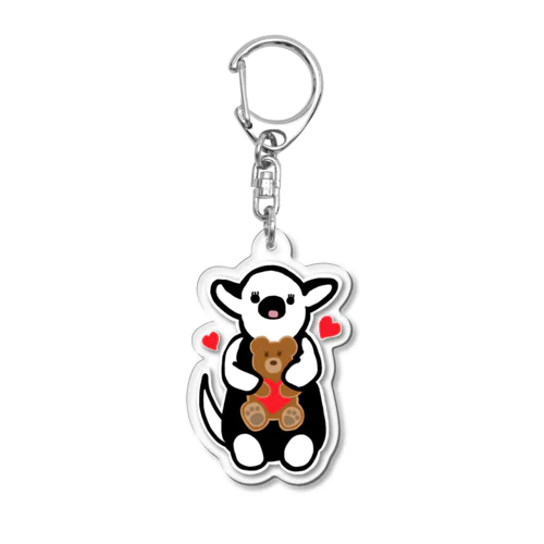 growl 1-l Acrylic Key Chain
