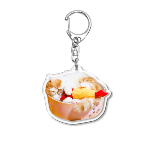 茶々丸と鈴木えびふりゃ～ Acrylic Key Chain