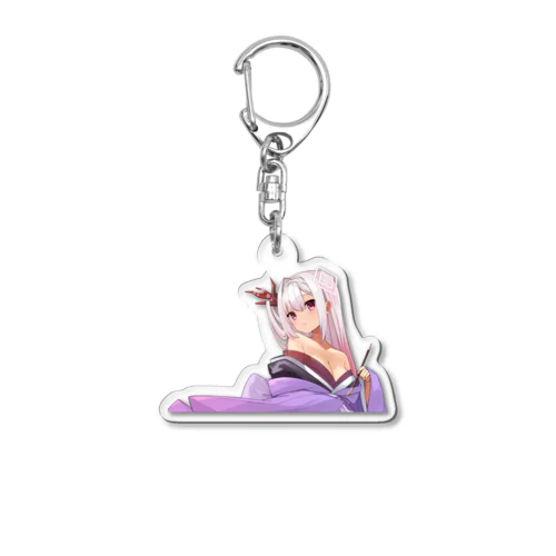 美巴雪花(みともせっか)花魁微笑み Acrylic Key Chain
