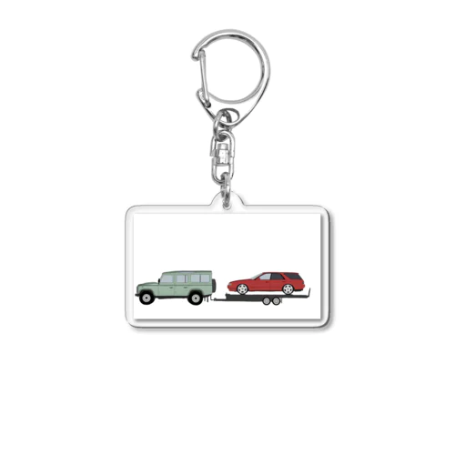 110 and 32wagon Acrylic Key Chain