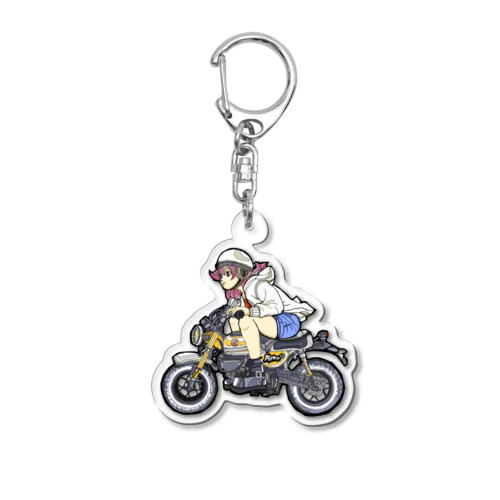 Monkey Girl Acrylic Key Chain