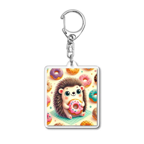 ハリネズミ ドーナツ Acrylic Key Chain
