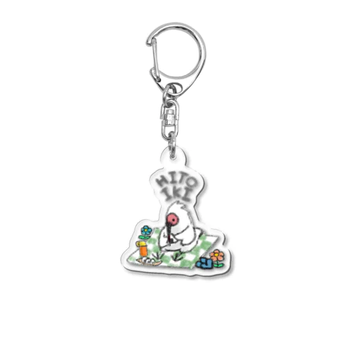 佐渡のゆるいトキとHITOIKI Acrylic Key Chain