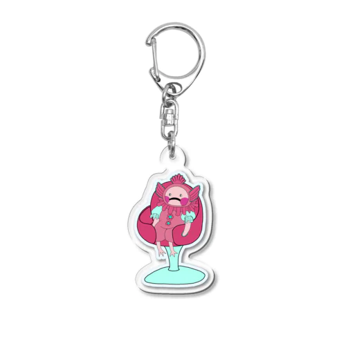 お座り飯田 Acrylic Key Chain