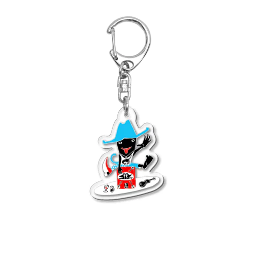 メロンシートのカホンキーホルダー Acrylic Key Chain
