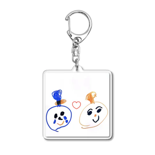 J paint Acrylic Key Chain