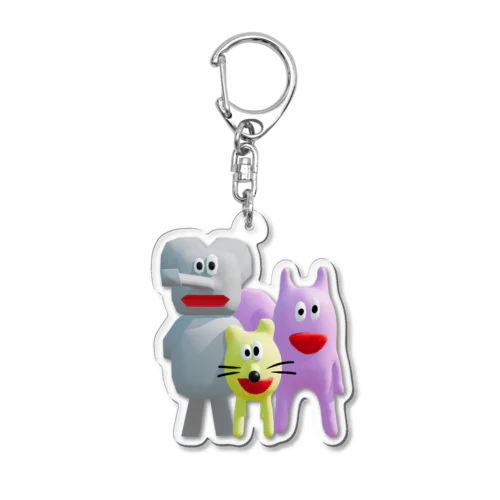 パオ・謎ドッグ・リス Acrylic Key Chain