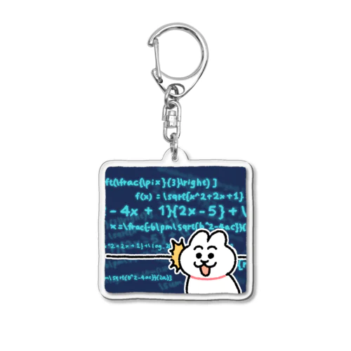 真理に辿り着いたねこ Acrylic Key Chain